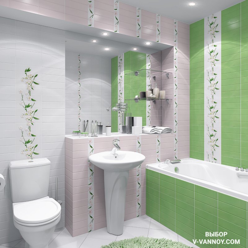 Дизайн плитки для ванной комнаты: примеры красивого оформления и удачных сочетаний. ТОП-150 фото новинок 2021 года