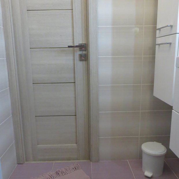 Ванная комната 3,2 кв.м. с теплым полом, польскими мебелью и сантехникой