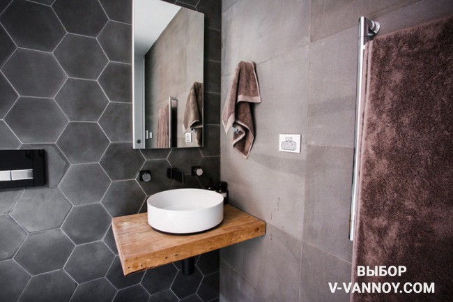 Дизайн ванной комнаты 2018: модная плитка для маленькой ванной - 50 фото